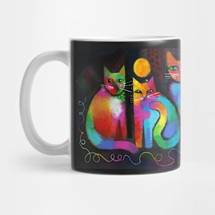 Four pussicats Mug